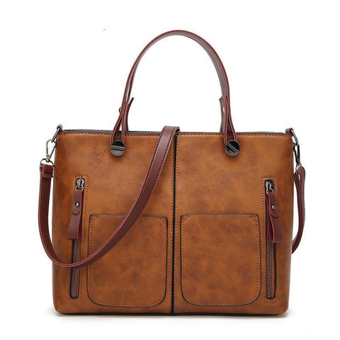 Women Causal Shoulder Leather Handbag All-Purpose Use